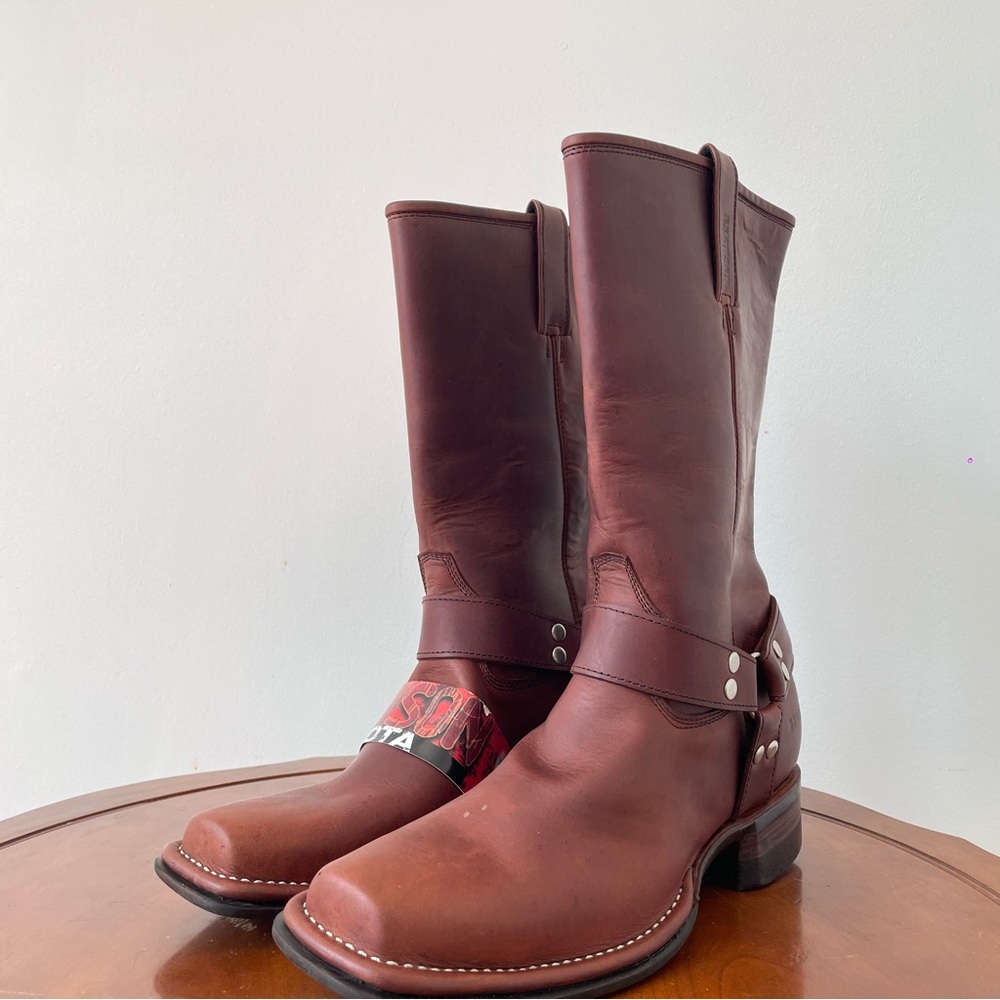 Brown Leather Cowboy Boots